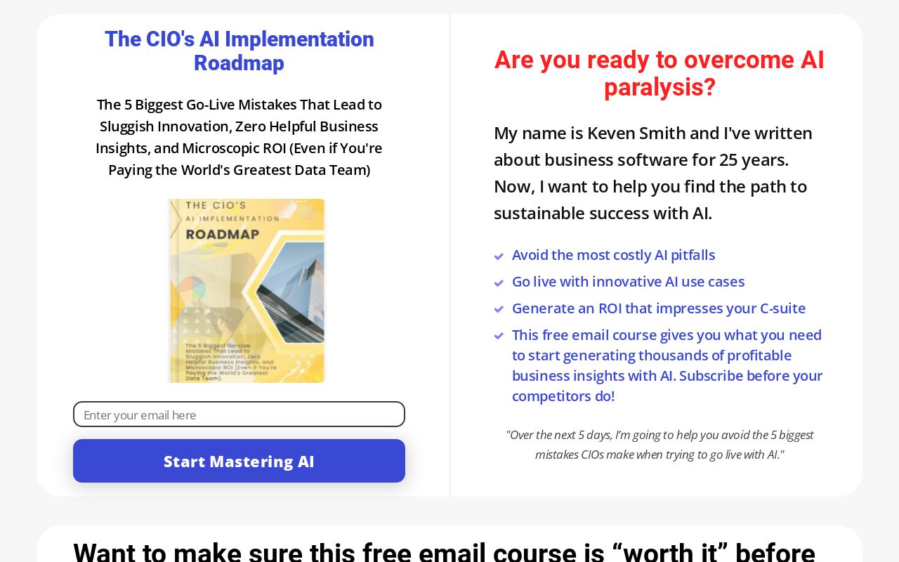 The CIO's AI Implementation Roadmap
